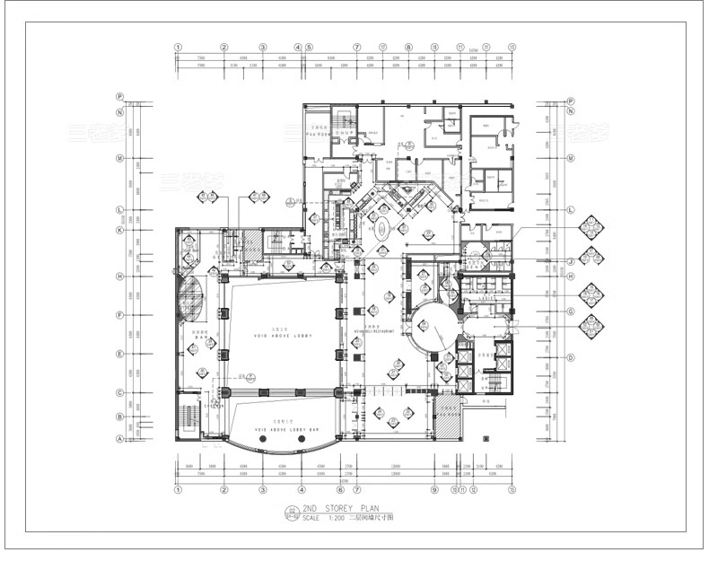 图片[31]-学生职工餐厅装修CAD施工图纸 学校大学食堂建筑设计平面图效果图-大怪兽分享