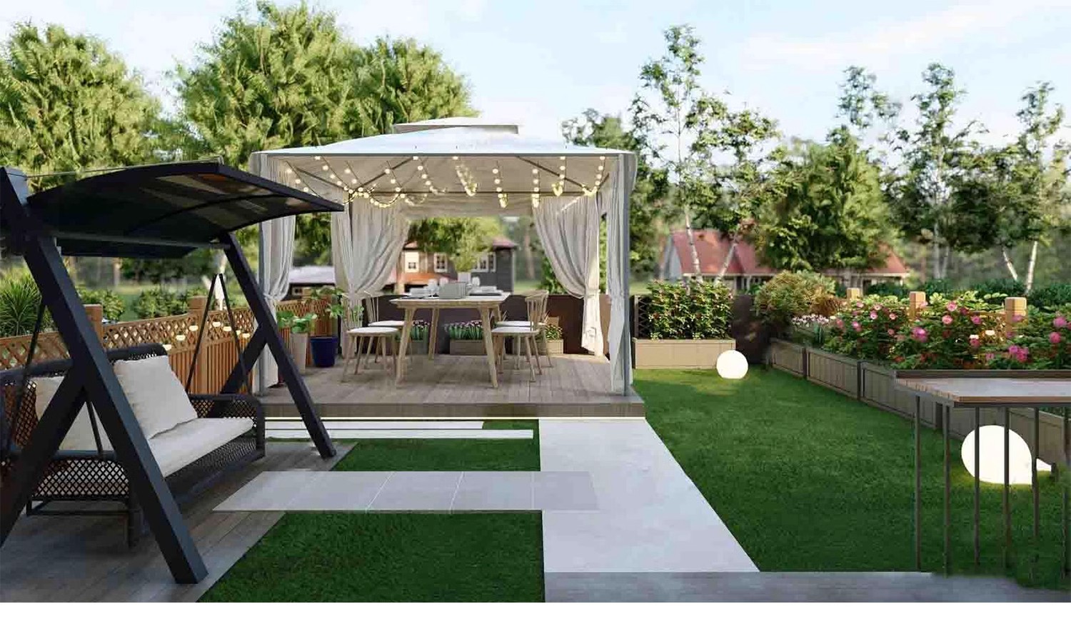 图片[29]-现代新中式庭院花园亭子会客厅铝合金景观亭铝艺休闲凉亭su模型-大怪兽分享