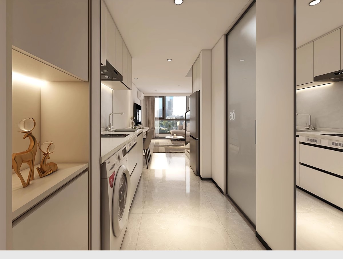 图片[29]-公寓LOFT装修设计效果图小户型复式酒店单身公寓室内CAD施工图纸-大怪兽分享