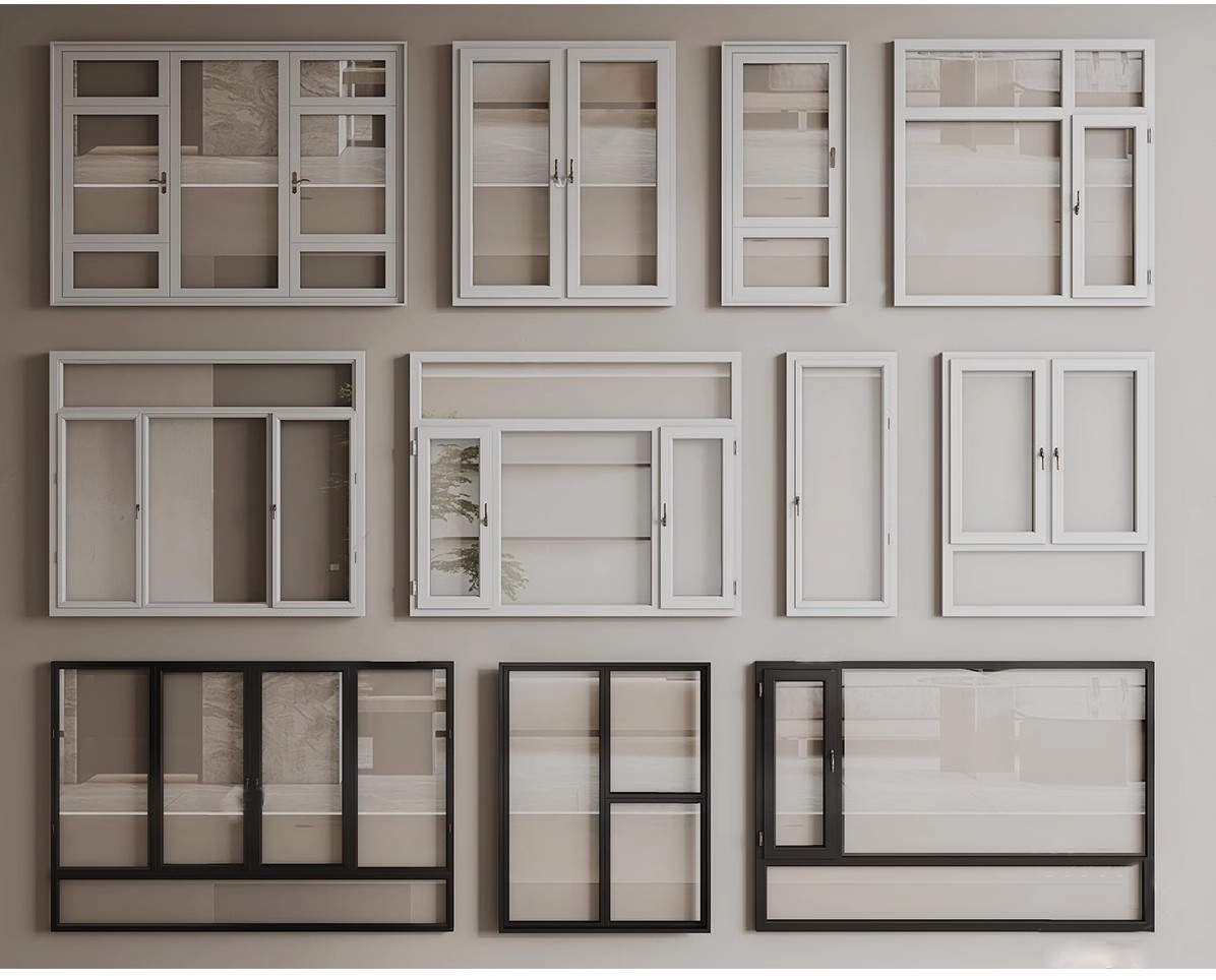 图片[31]-草图大师现代窗户组合推拉窗平开窗落地窗铝合金窗框断桥窗SU模型-大怪兽分享