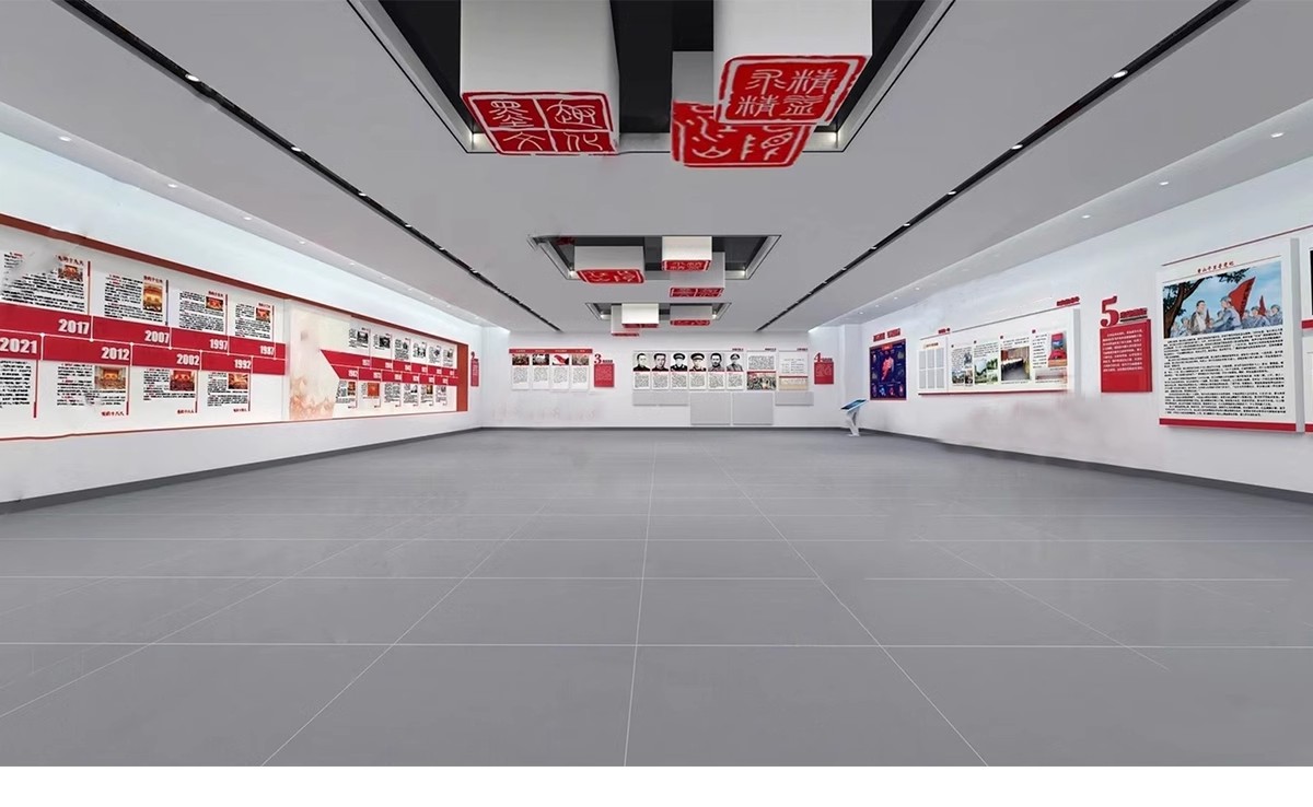 图片[26]-红色文化展厅 室内主题荣誉墙纪念馆展览馆博物馆草图大师SU模型-大怪兽分享