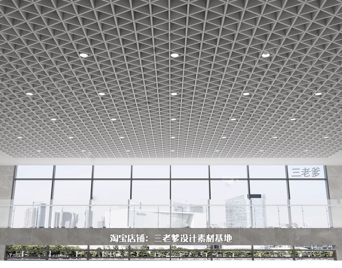 图片[32]-吊顶3D模型 天花顶棚装饰铝扣板风格集成石膏浴霸排气扇3DMAX素材-大怪兽分享