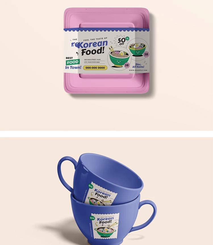 图片[9]-30款文创餐饮外卖品牌VI提案logo展示智能贴图样机PS设计素材模板-大怪兽分享