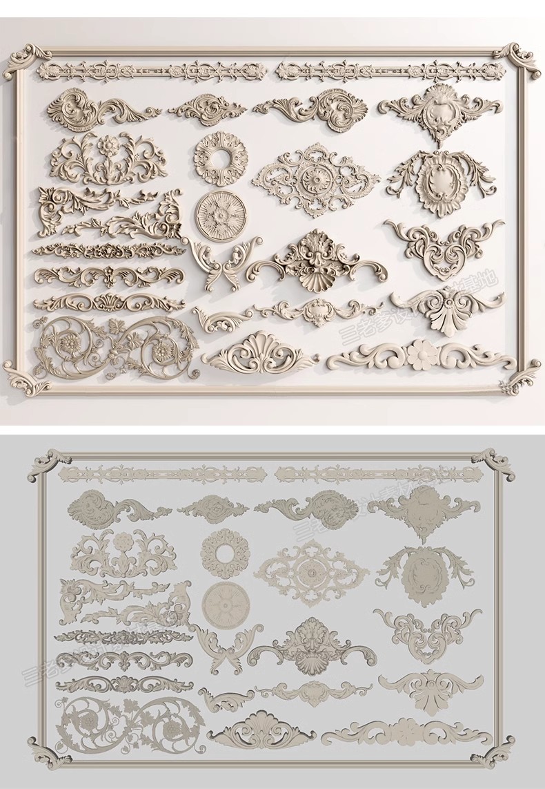 图片[32]-草图大师新中式角花角线花格窗花木雕金属镂空雕花窗镂花窗SU模型-大怪兽分享