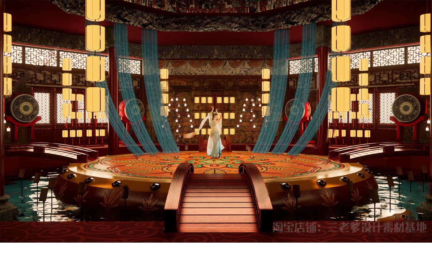 图片[32]-布艺刺绣皮影戏剧非遗文化展厅博物馆中式传统民俗展览馆su模型-大怪兽分享