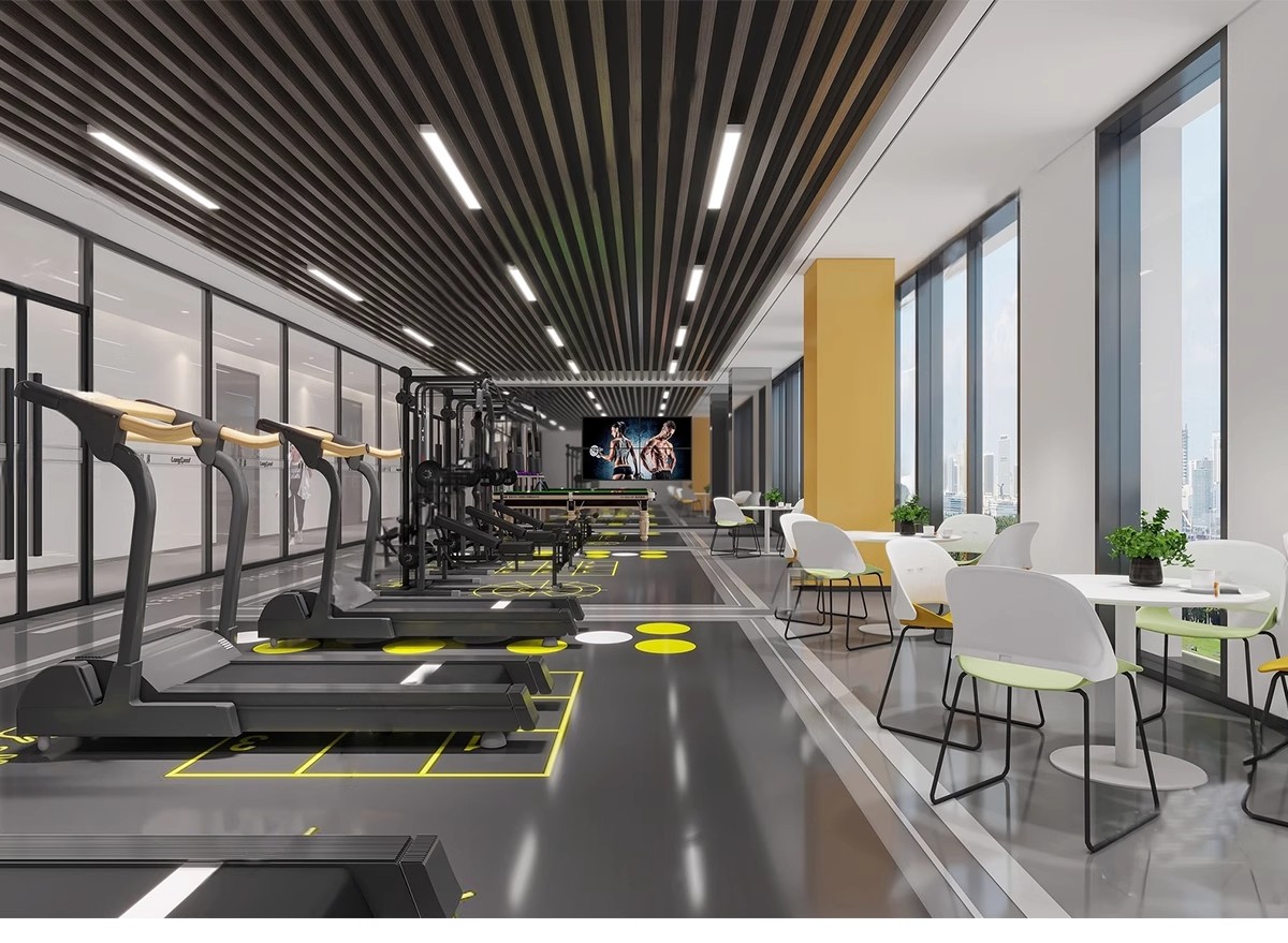图片[31]-现代工业风健身房SU模型配套CAD施工图俱乐部私教瑜伽室草图大师-大怪兽分享