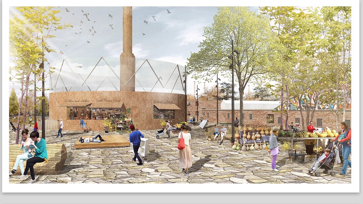 图片[33]-小清新竞赛风PS公园广场建筑景观插画风拼贴风效果图后期PSD素材-大怪兽分享