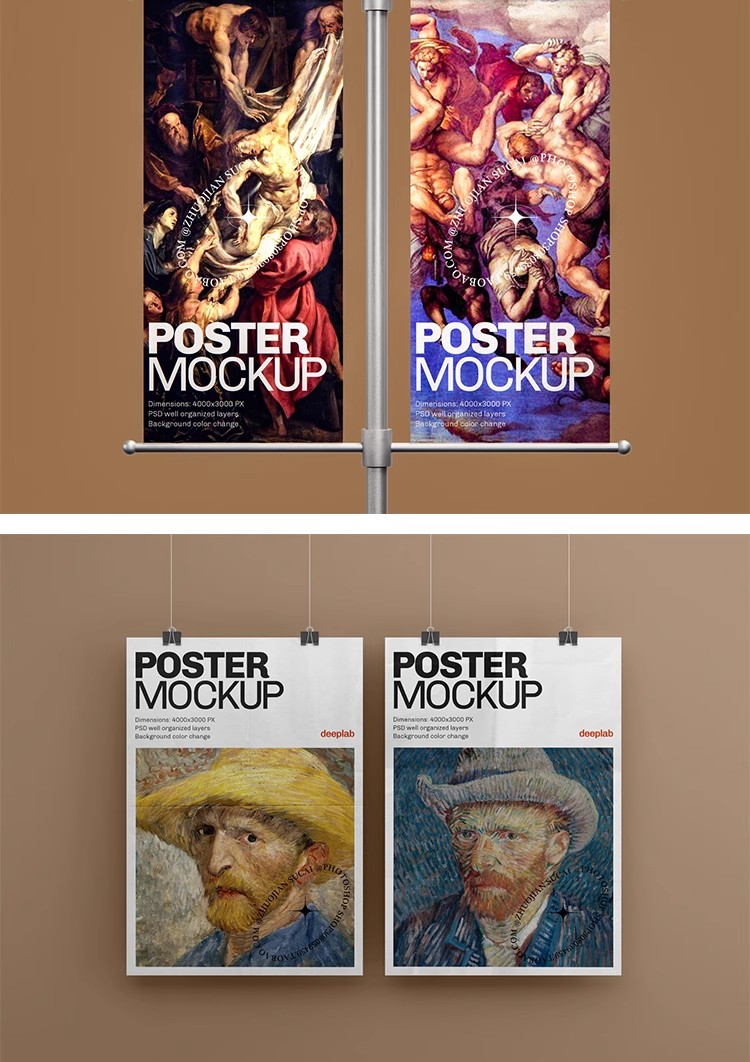 图片[10]-高级感艺术展览博物馆文创品牌vi提案展示贴图样机PS设计素材模板-大怪兽分享