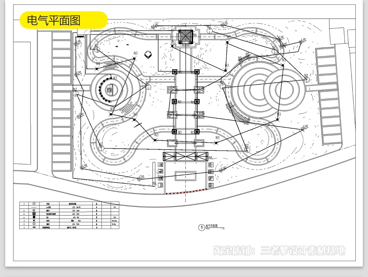 图片[33]-美丽乡村公园广场小游园CAD施工图村民农村活动景观平面图设计-大怪兽分享