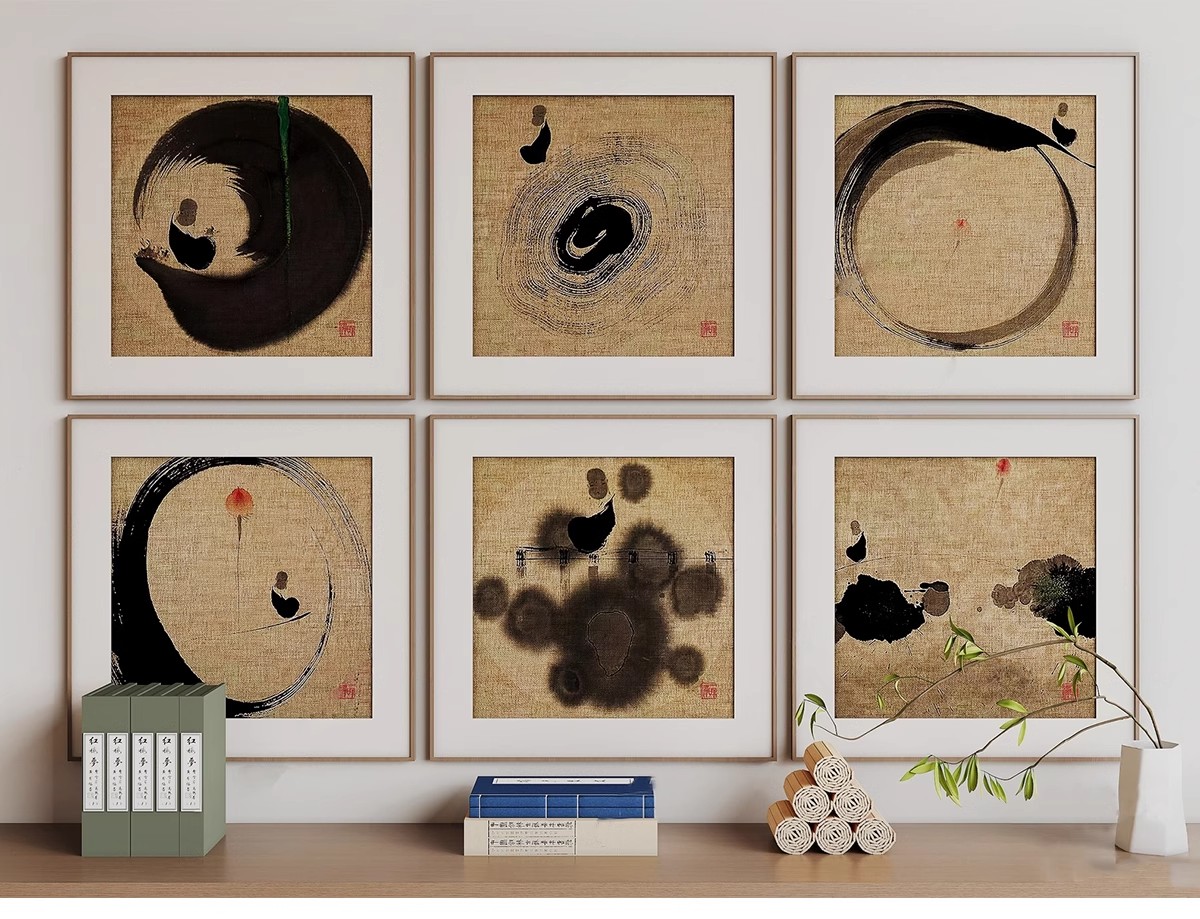 图片[33]-抽象现代装饰画3dmax单体风景侘寂中式挂画板摆件3d模型设计素材-大怪兽分享