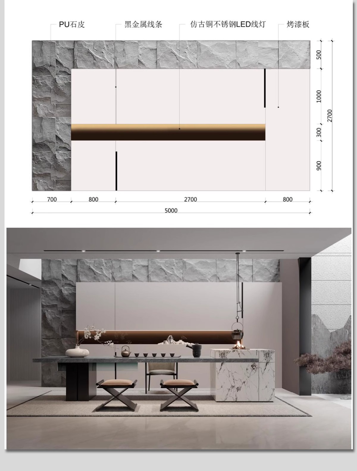 图片[34]-客厅餐厅卧室电视背景墙效果图家装装修设计参考图片尺寸标注排版-大怪兽分享