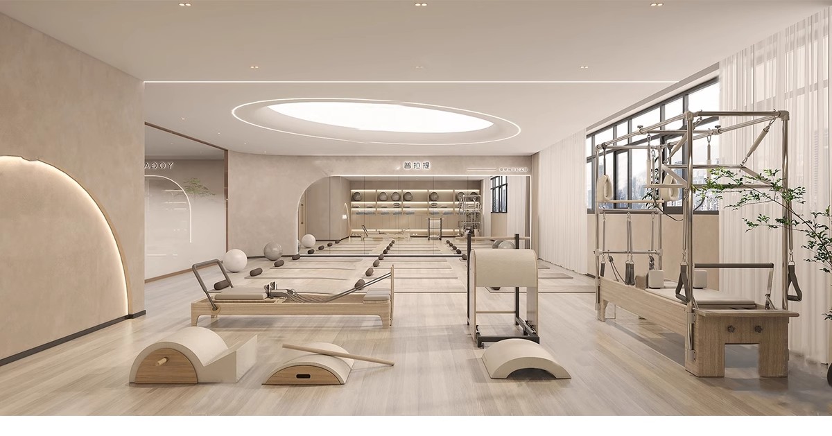 图片[33]-现代工业风健身房SU模型配套CAD施工图俱乐部私教瑜伽室草图大师-大怪兽分享