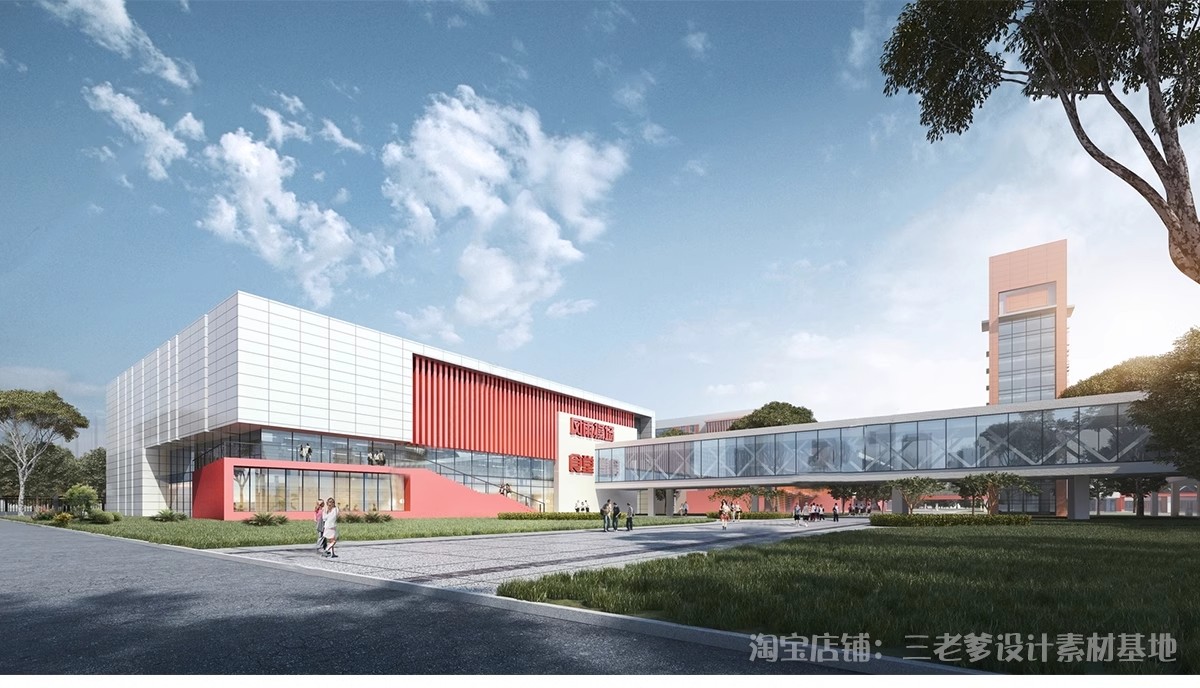 图片[34]-学校建筑大学实验中学小学SU模型校园景观室外教学楼草图大师素材-大怪兽分享