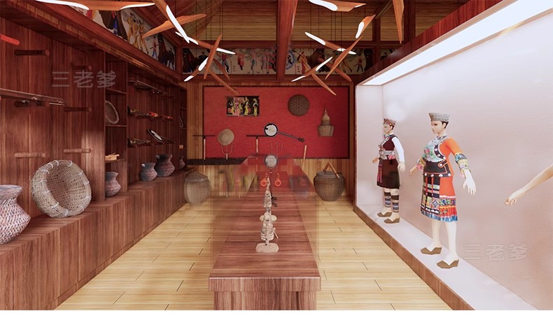 图片[34]-中式乡村民俗农业农耕文化农村特色展厅展馆博物馆SU模型草图大师-大怪兽分享