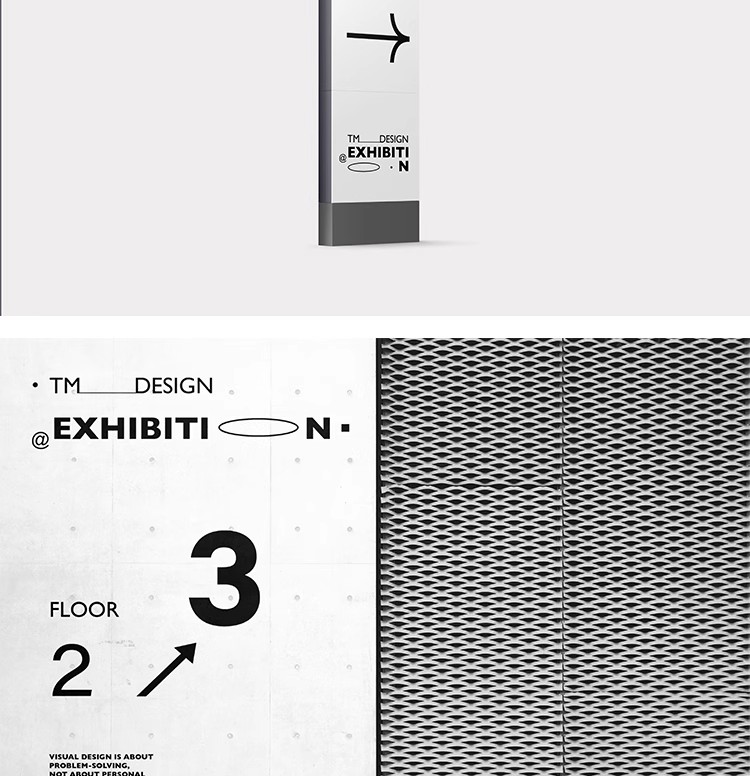 图片[12]-高级感导视系统路引路牌指示牌灯箱海报店招VI展示样机ps设计素材-大怪兽分享