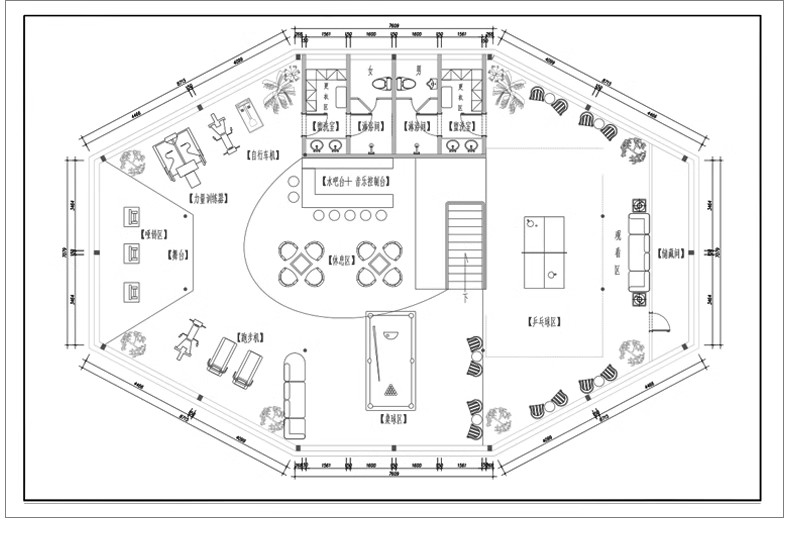 图片[35]-运动健身器械CAD图库健身房会所小区器材户外设备CAD图纸模块素材-大怪兽分享