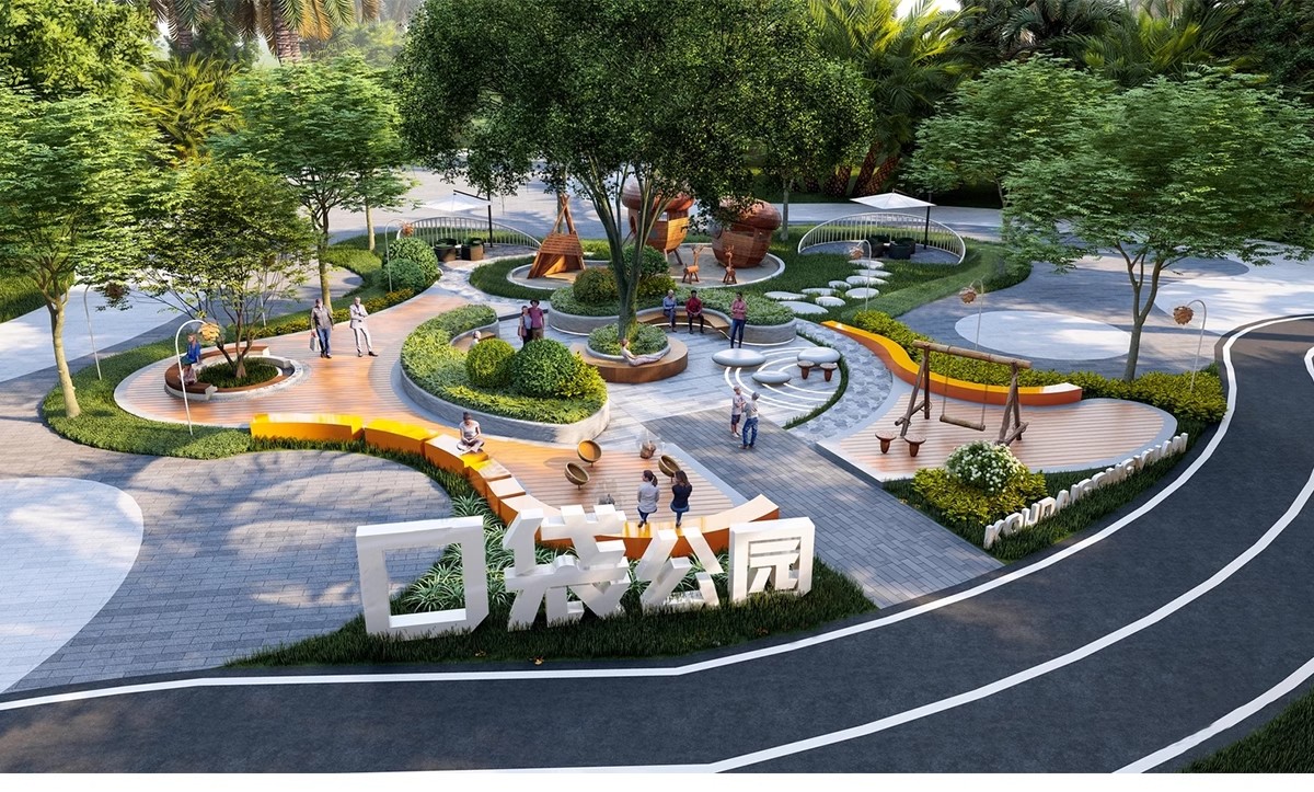 图片[35]-城市社区儿童口袋街角体育文化滨水广场设计公园景观廊架SU模型库-大怪兽分享