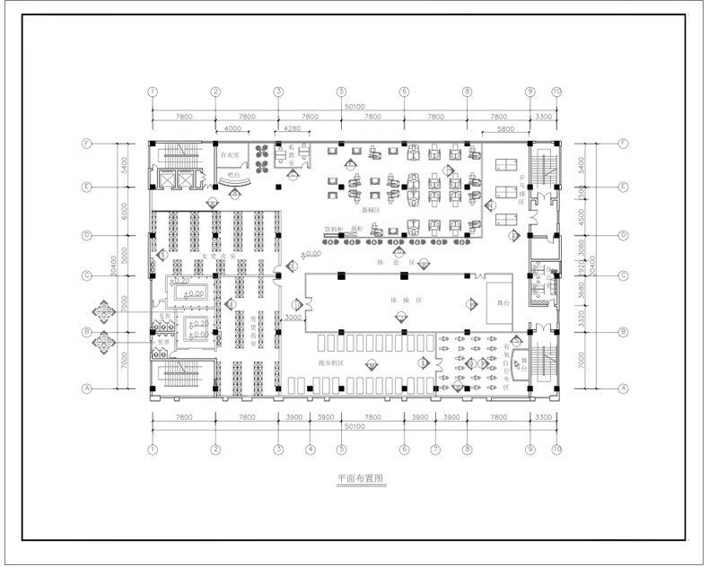 图片[36]-运动健身器械CAD图库健身房会所小区器材户外设备CAD图纸模块素材-大怪兽分享