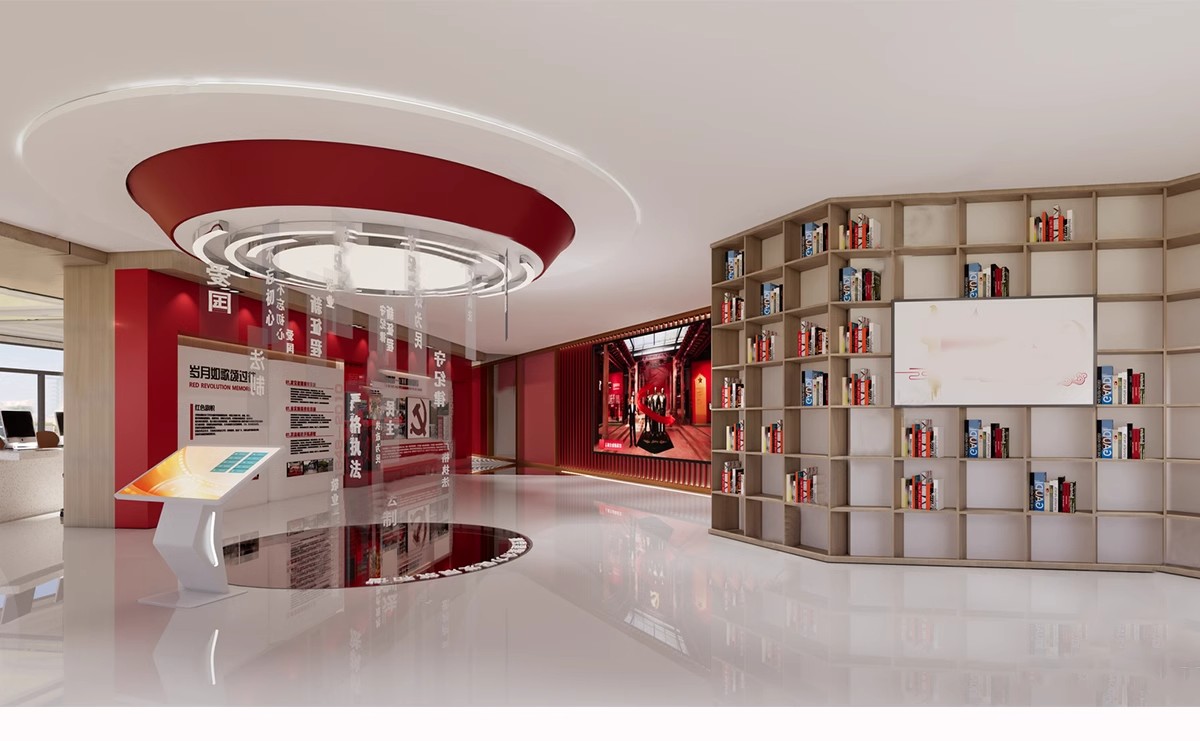 图片[31]-红色文化展厅 室内主题荣誉墙纪念馆展览馆博物馆草图大师SU模型-大怪兽分享