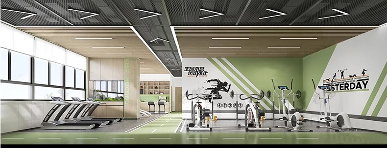 图片[34]-现代工业风健身房SU模型配套CAD施工图俱乐部私教瑜伽室草图大师-大怪兽分享
