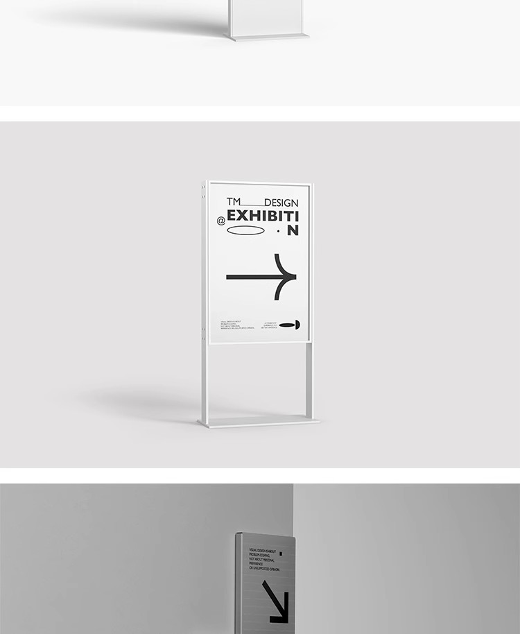 图片[14]-高级感导视系统路引路牌指示牌灯箱海报店招VI展示样机ps设计素材-大怪兽分享