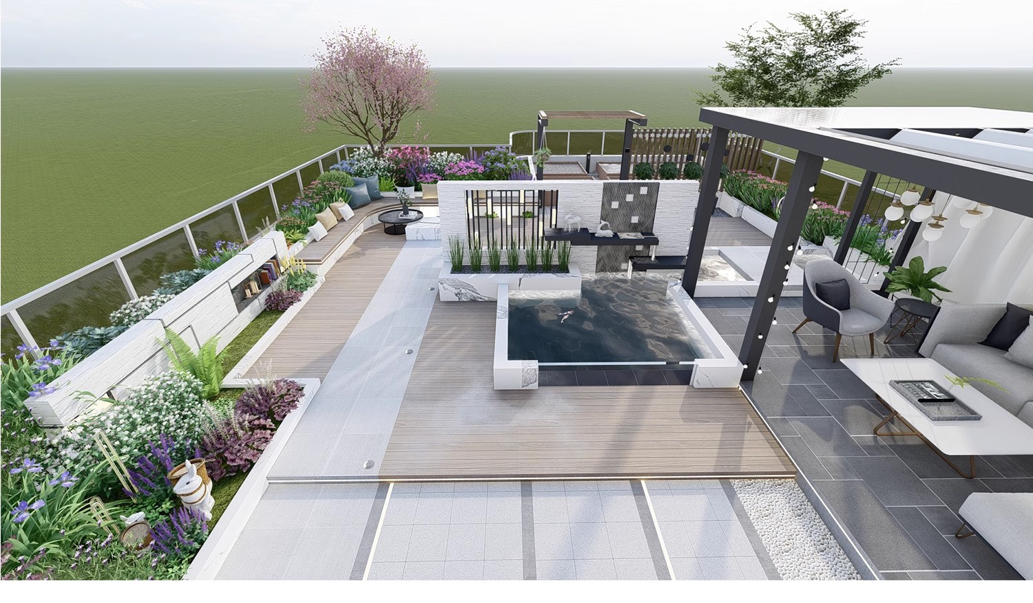 图片[36]-现代新中式庭院花园亭子会客厅铝合金景观亭铝艺休闲凉亭su模型-大怪兽分享