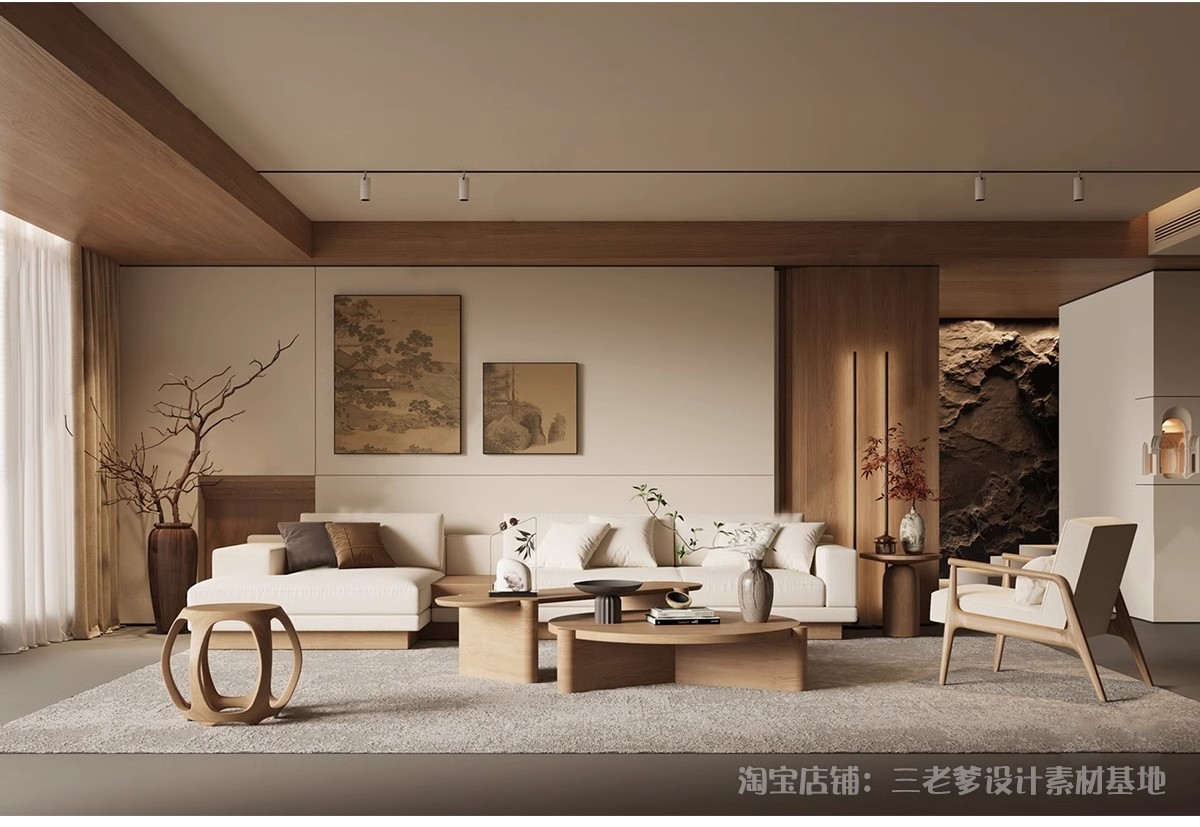 图片[27]-宋式SU模型家装室内客厅卧室宋代风格新中式侘寂风格美学草图大师-大怪兽分享
