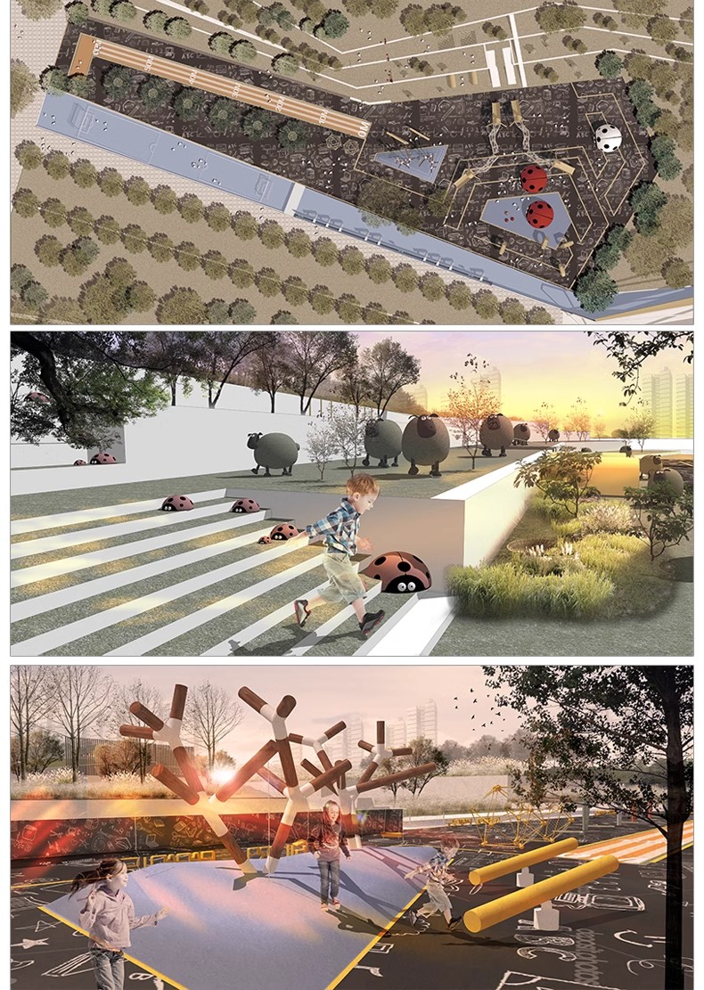 图片[34]-竞赛拼贴风高级灰景观园林建筑公园广场PS效果图素材PSD分层源件-大怪兽分享