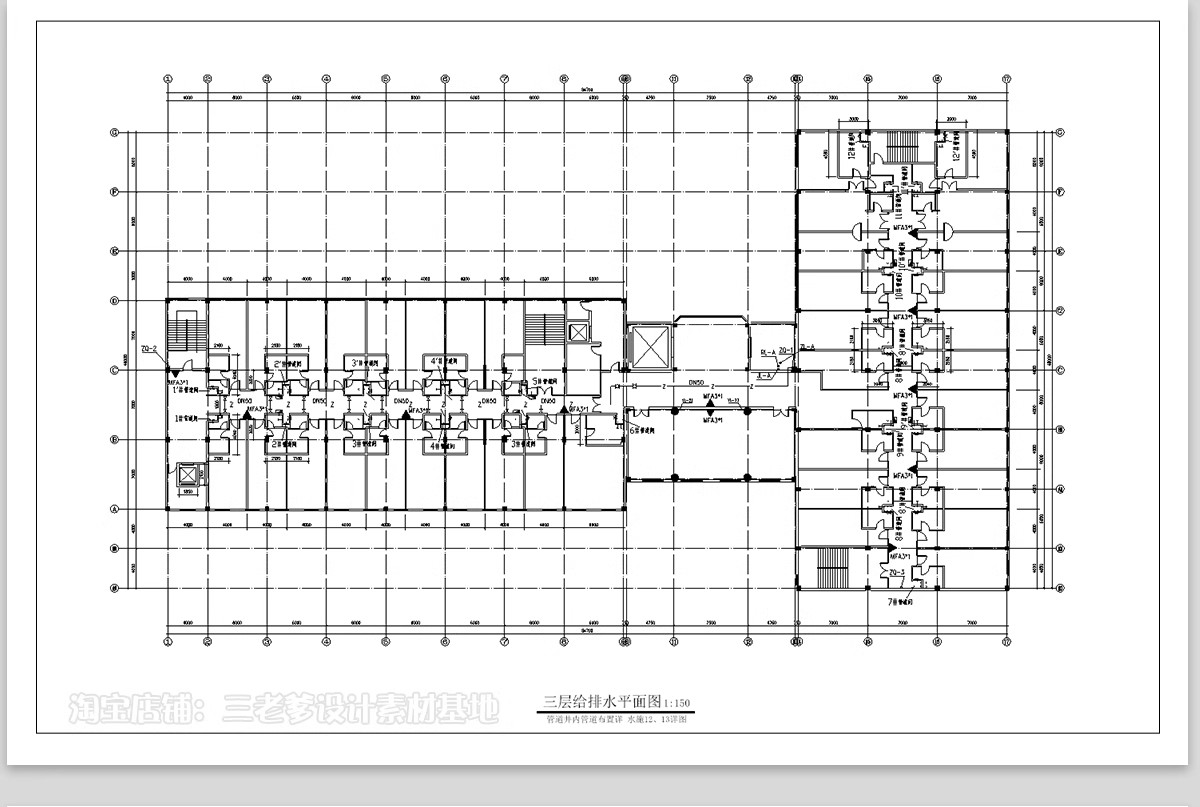 图片[38]-消防给排水电气系统图CAD施工图 工装纸配电强弱电水电全套设计图-大怪兽分享