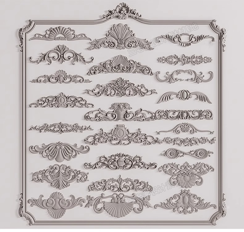 图片[38]-草图大师新中式角花角线花格窗花木雕金属镂空雕花窗镂花窗SU模型-大怪兽分享