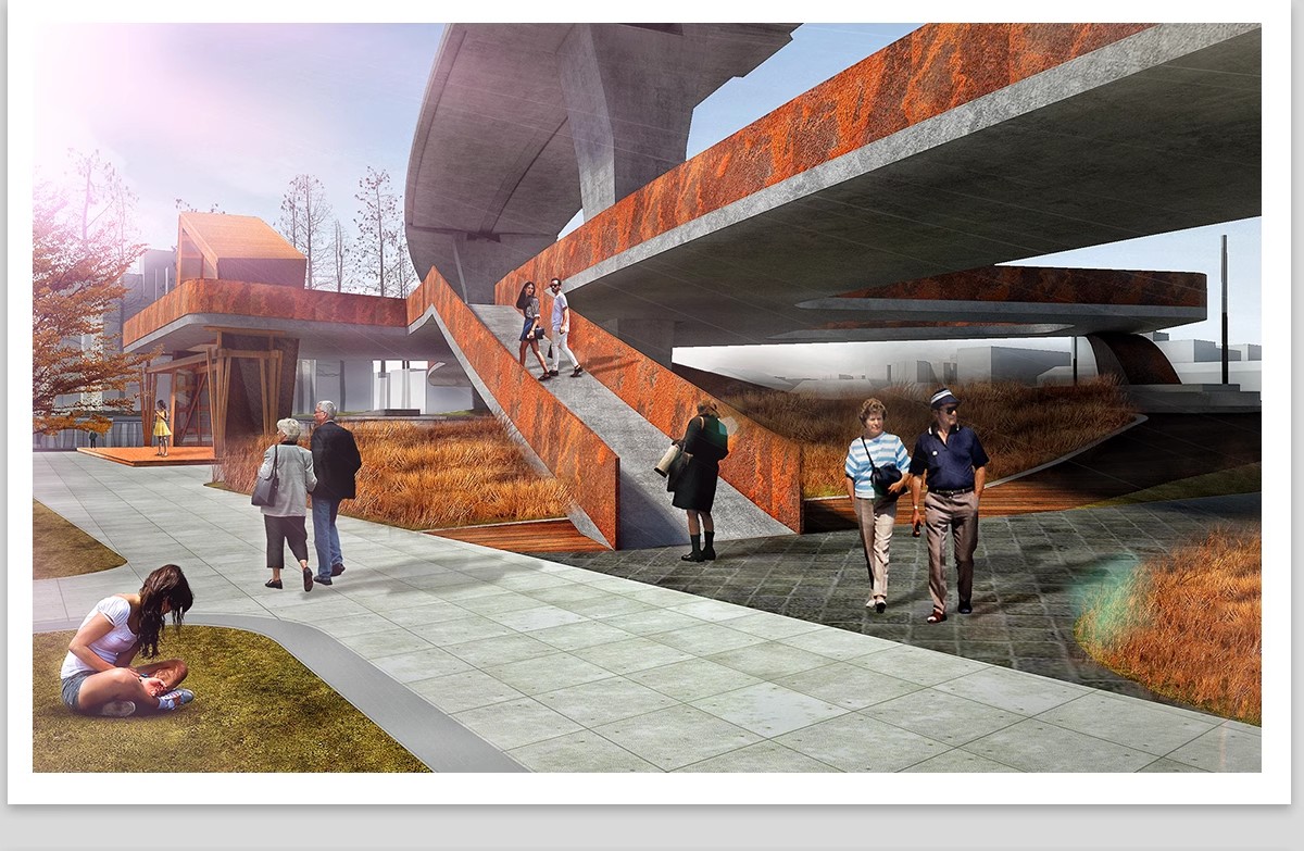 图片[39]-小清新竞赛风PS公园广场建筑景观插画风拼贴风效果图后期PSD素材-大怪兽分享