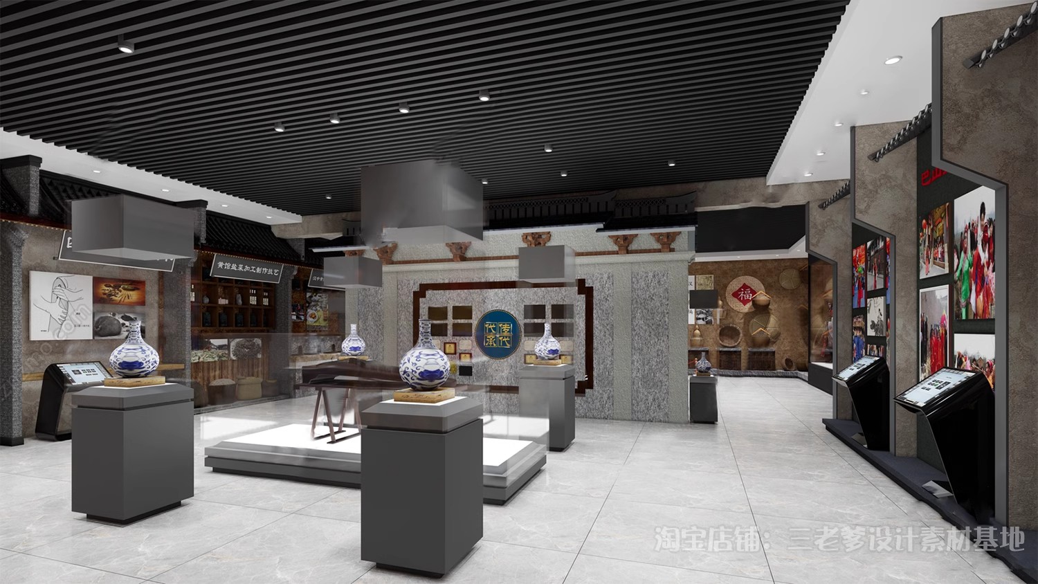 图片[39]-布艺刺绣皮影戏剧非遗文化展厅博物馆中式传统民俗展览馆su模型-大怪兽分享