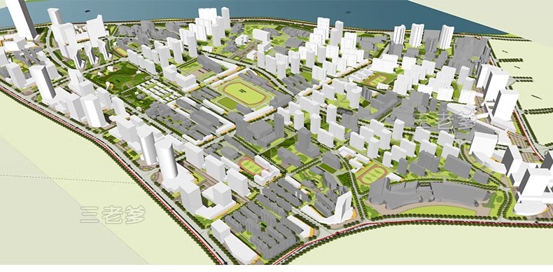 图片[39]-城市设计规划SU模型白膜白模景观建筑鸟瞰草图大师sketchup素材库-大怪兽分享