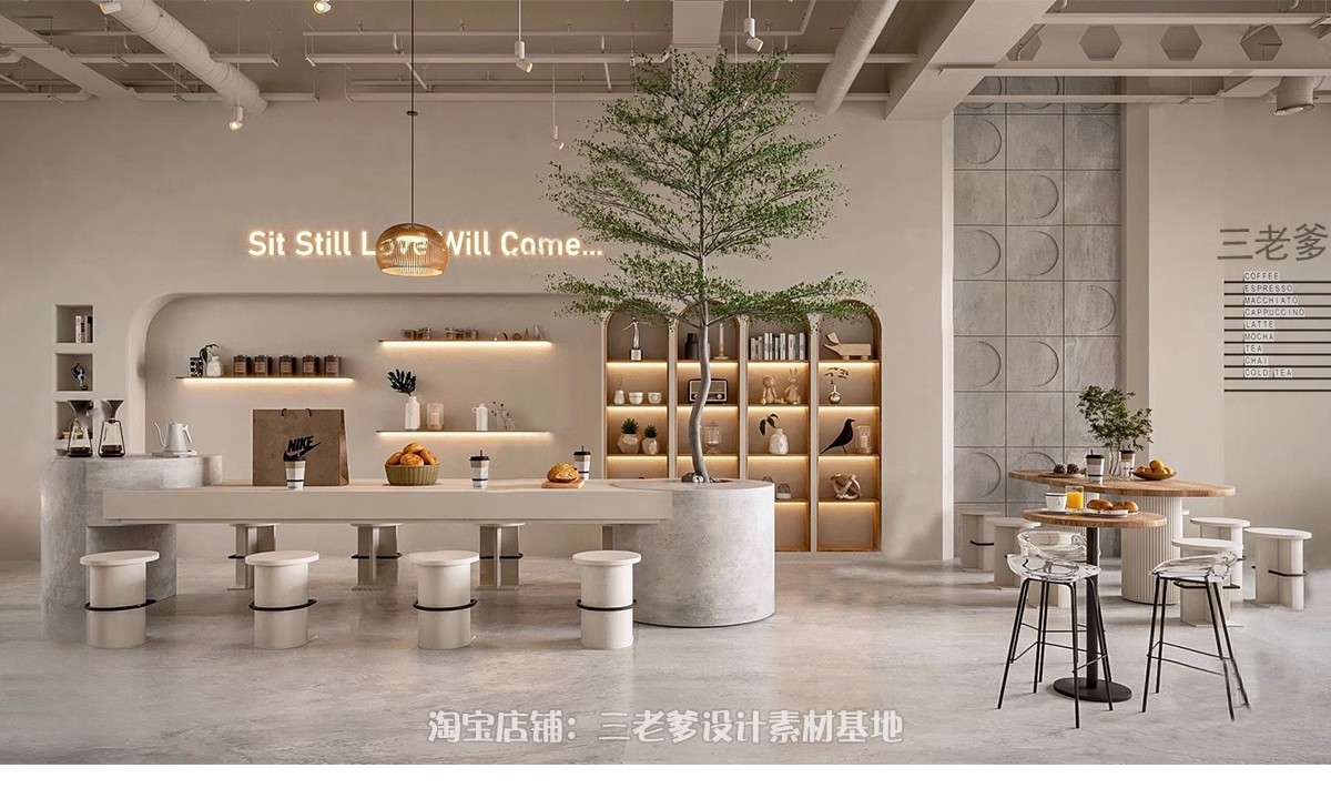 图片[28]-蛋糕店现代北欧小清新甜品店面包屋西饼屋烘焙坊草图大师SU模型-大怪兽分享