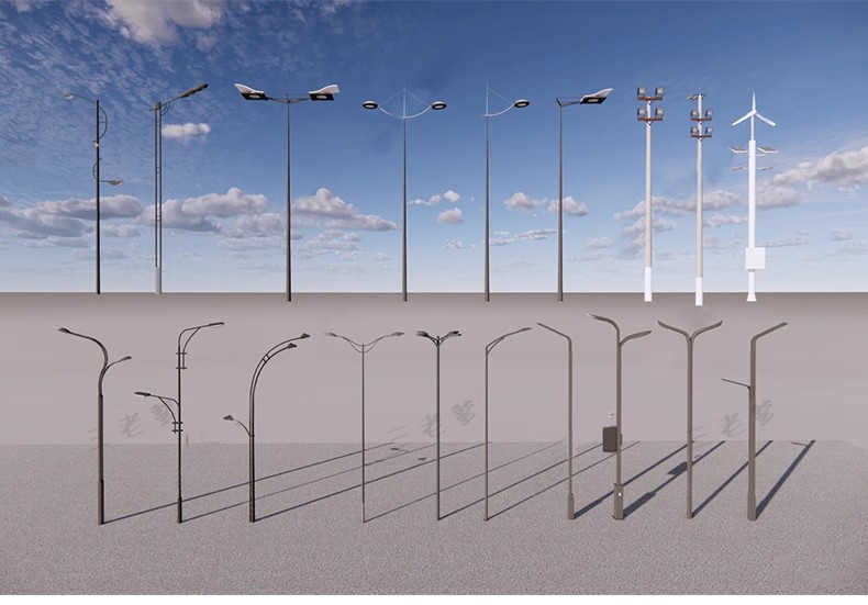 图片[37]-市政道路高杆灯太阳能景观灯广场玉兰灯城市路灯su模型库草图大师-大怪兽分享