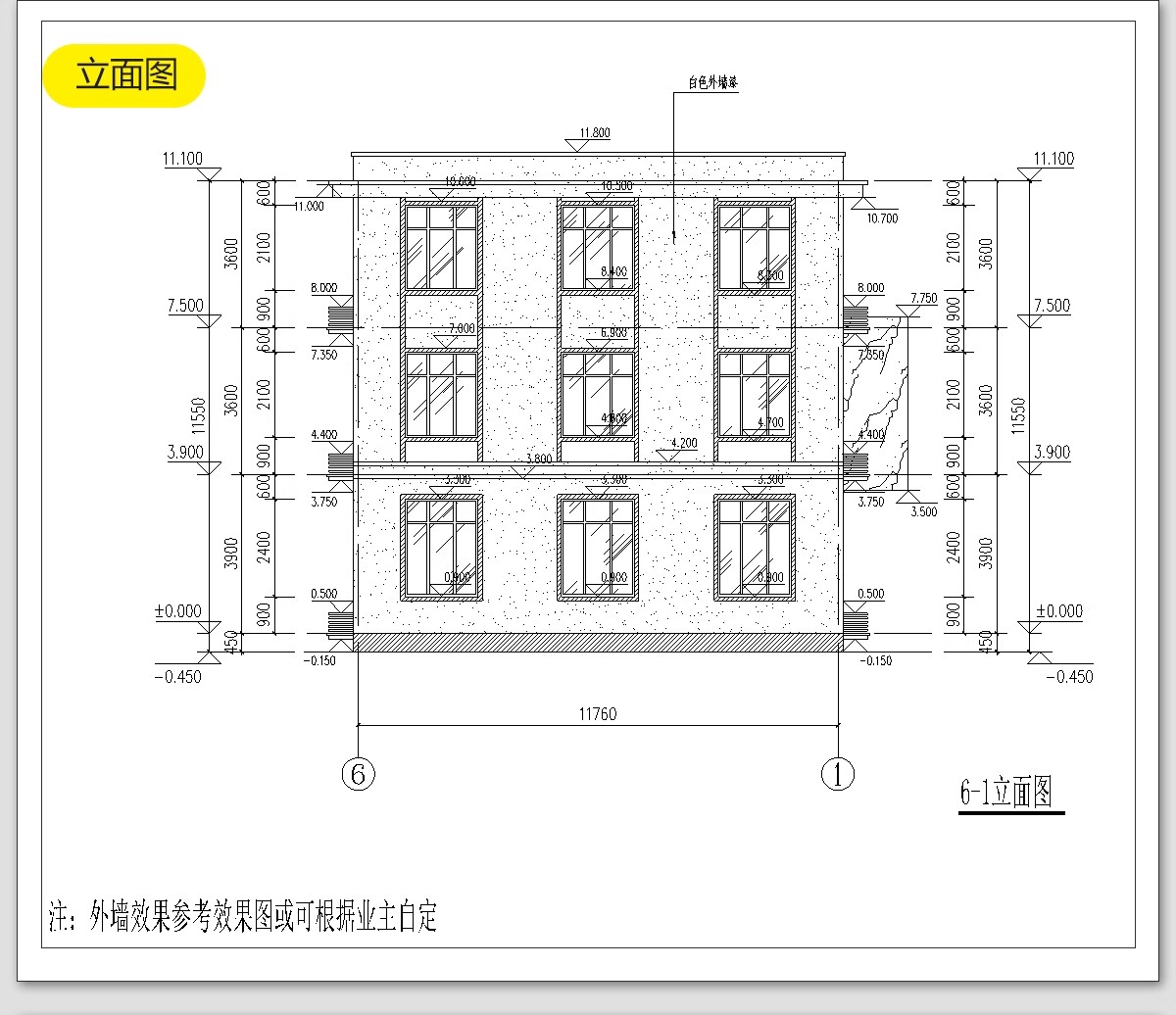 图片[38]-新农村自建房CAD施工图纸 建筑别墅布局结构三层半房子设计效果图-大怪兽分享