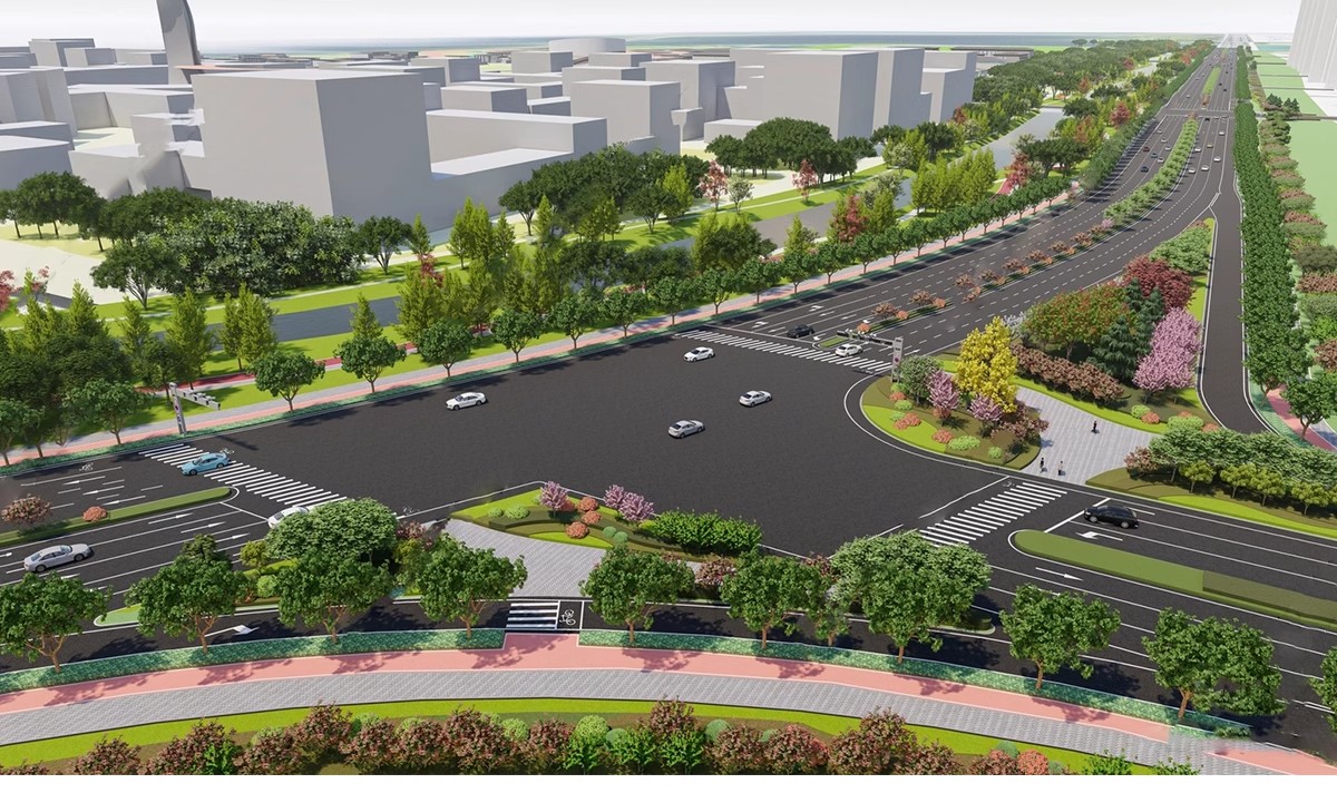 图片[40]-城市道路公路车行道斑马线地面指示线十字交通路口su模型草图大师-大怪兽分享