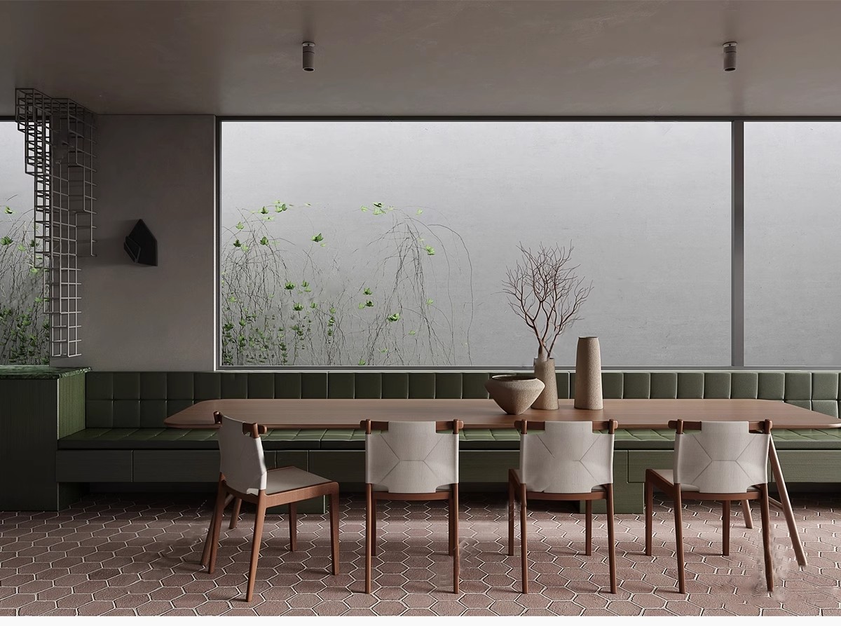 图片[39]-侘寂风餐厅室内设计饭店奶茶店咖啡厅餐饮空间工装草图大师SU模型-大怪兽分享