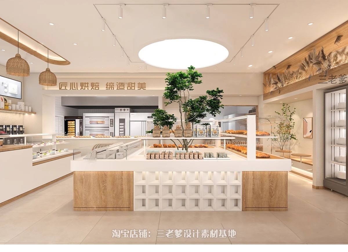 图片[29]-蛋糕店现代北欧小清新甜品店面包屋西饼屋烘焙坊草图大师SU模型-大怪兽分享