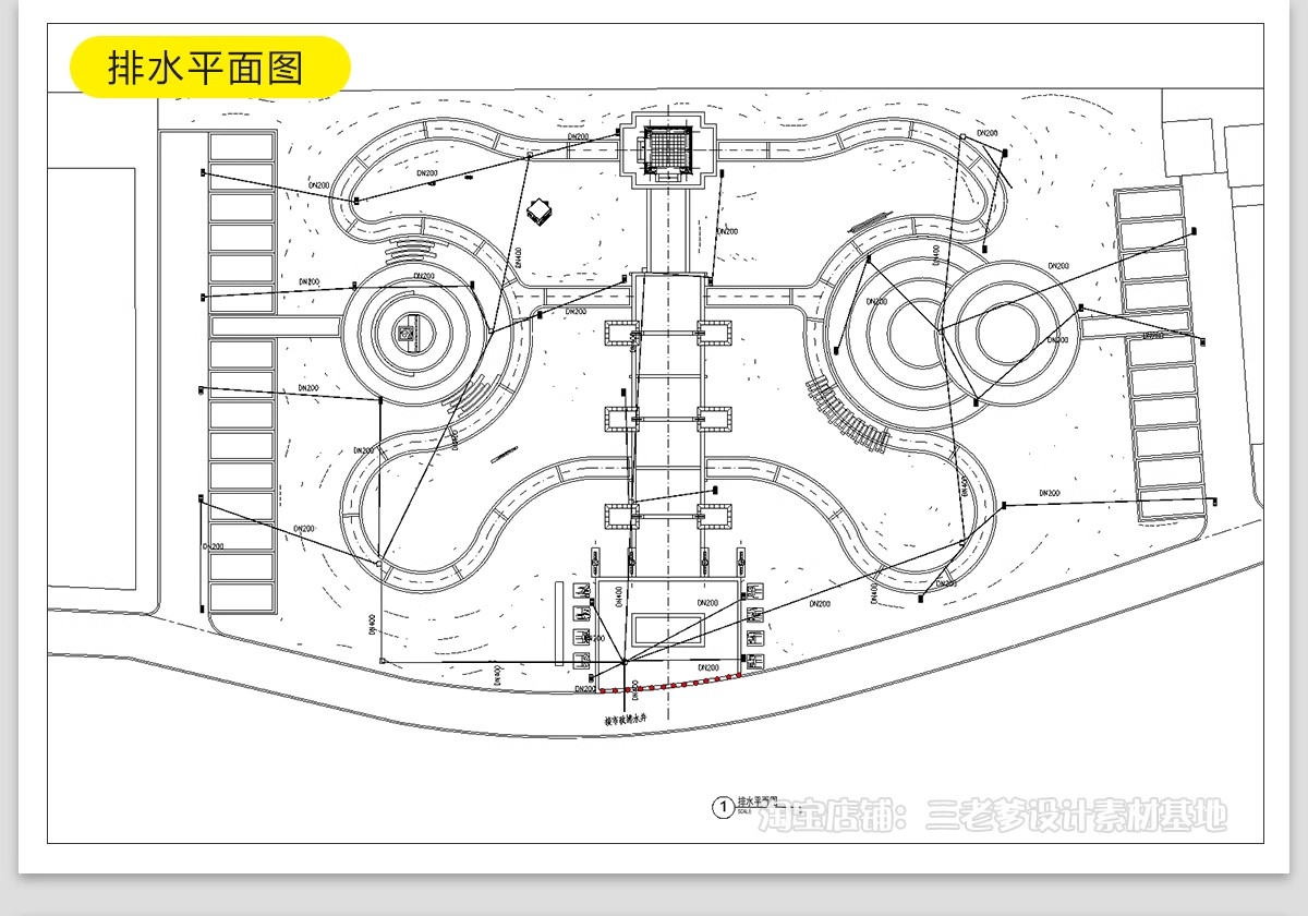 图片[40]-美丽乡村公园广场小游园CAD施工图村民农村活动景观平面图设计-大怪兽分享