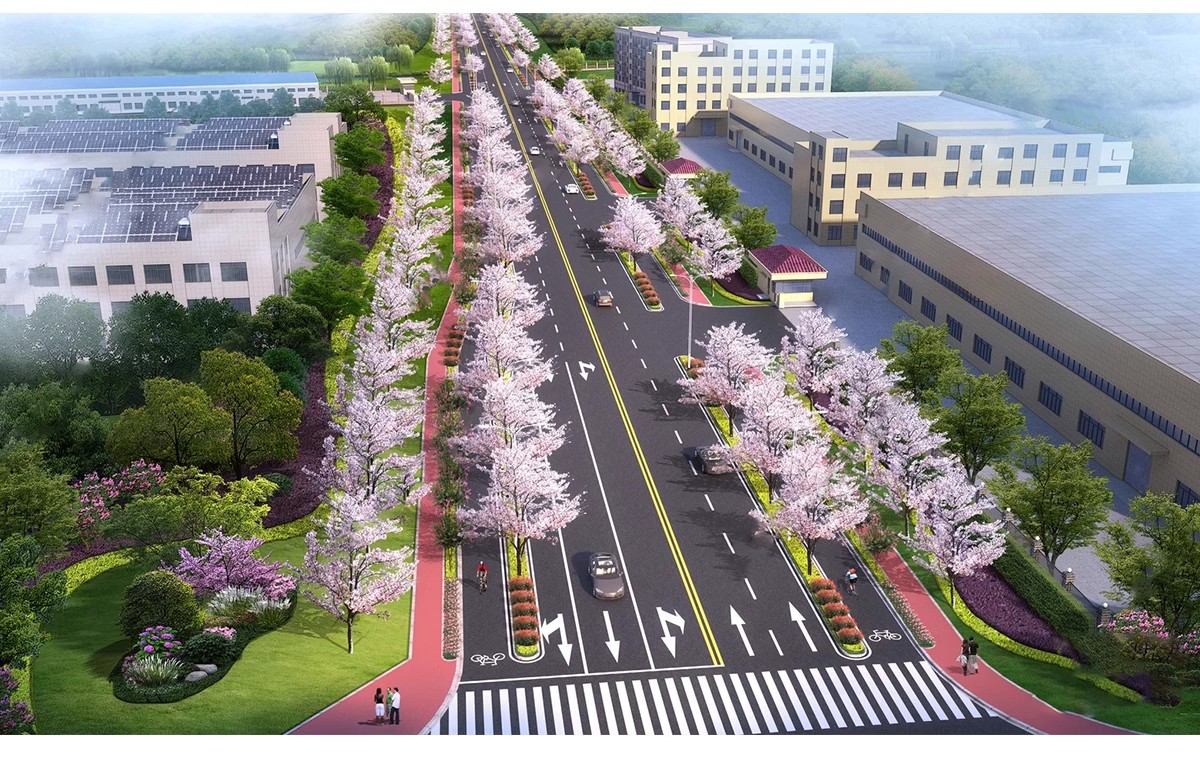 图片[41]-城市道路公路车行道斑马线地面指示线十字交通路口su模型草图大师-大怪兽分享