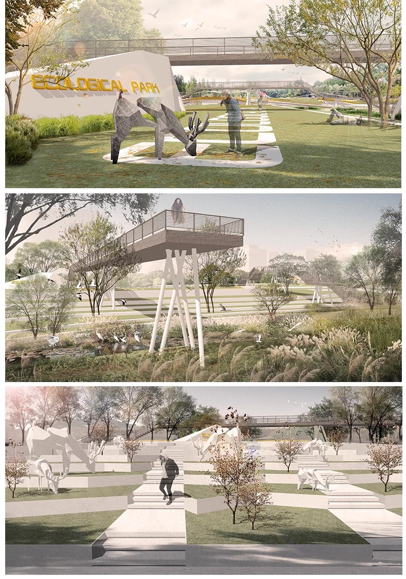 图片[36]-竞赛拼贴风高级灰景观园林建筑公园广场PS效果图素材PSD分层源件-大怪兽分享