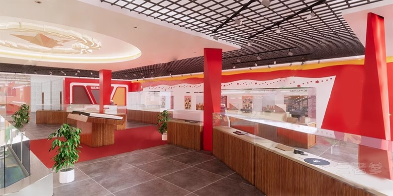 图片[33]-红色文化展厅 室内主题荣誉墙纪念馆展览馆博物馆草图大师SU模型-大怪兽分享