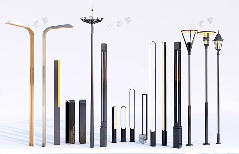 图片[39]-市政道路高杆灯太阳能景观灯广场玉兰灯城市路灯su模型库草图大师-大怪兽分享