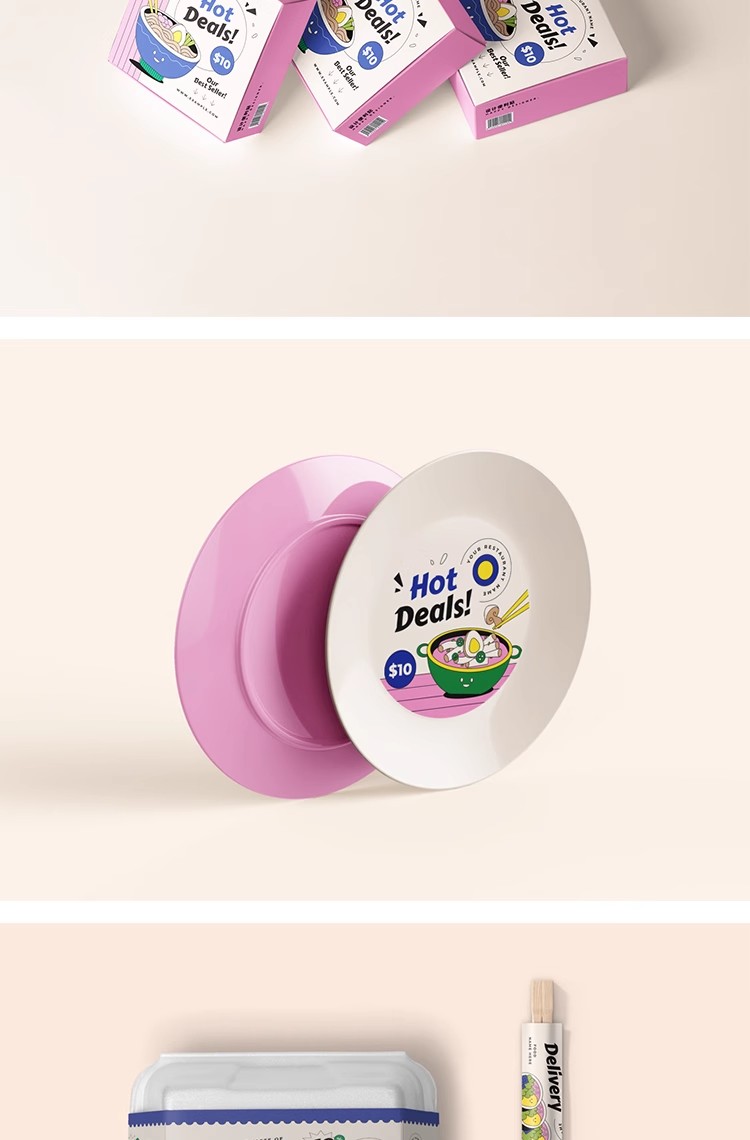 图片[18]-30款文创餐饮外卖品牌VI提案logo展示智能贴图样机PS设计素材模板-大怪兽分享