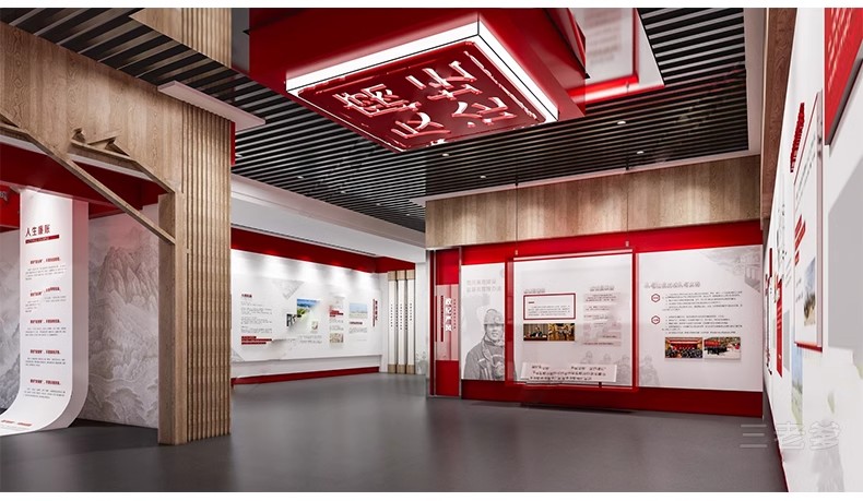 图片[34]-红色文化展厅 室内主题荣誉墙纪念馆展览馆博物馆草图大师SU模型-大怪兽分享