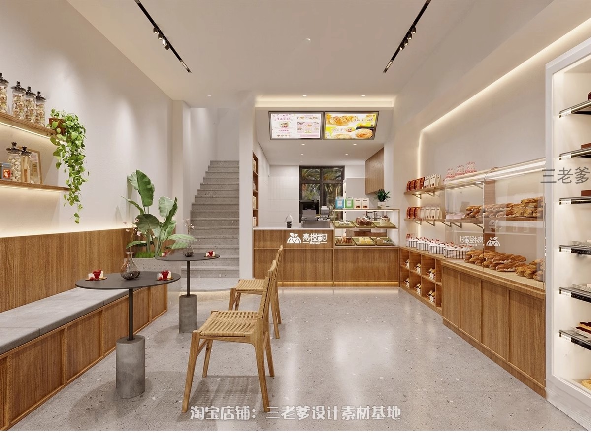 图片[31]-蛋糕店现代北欧小清新甜品店面包屋西饼屋烘焙坊草图大师SU模型-大怪兽分享