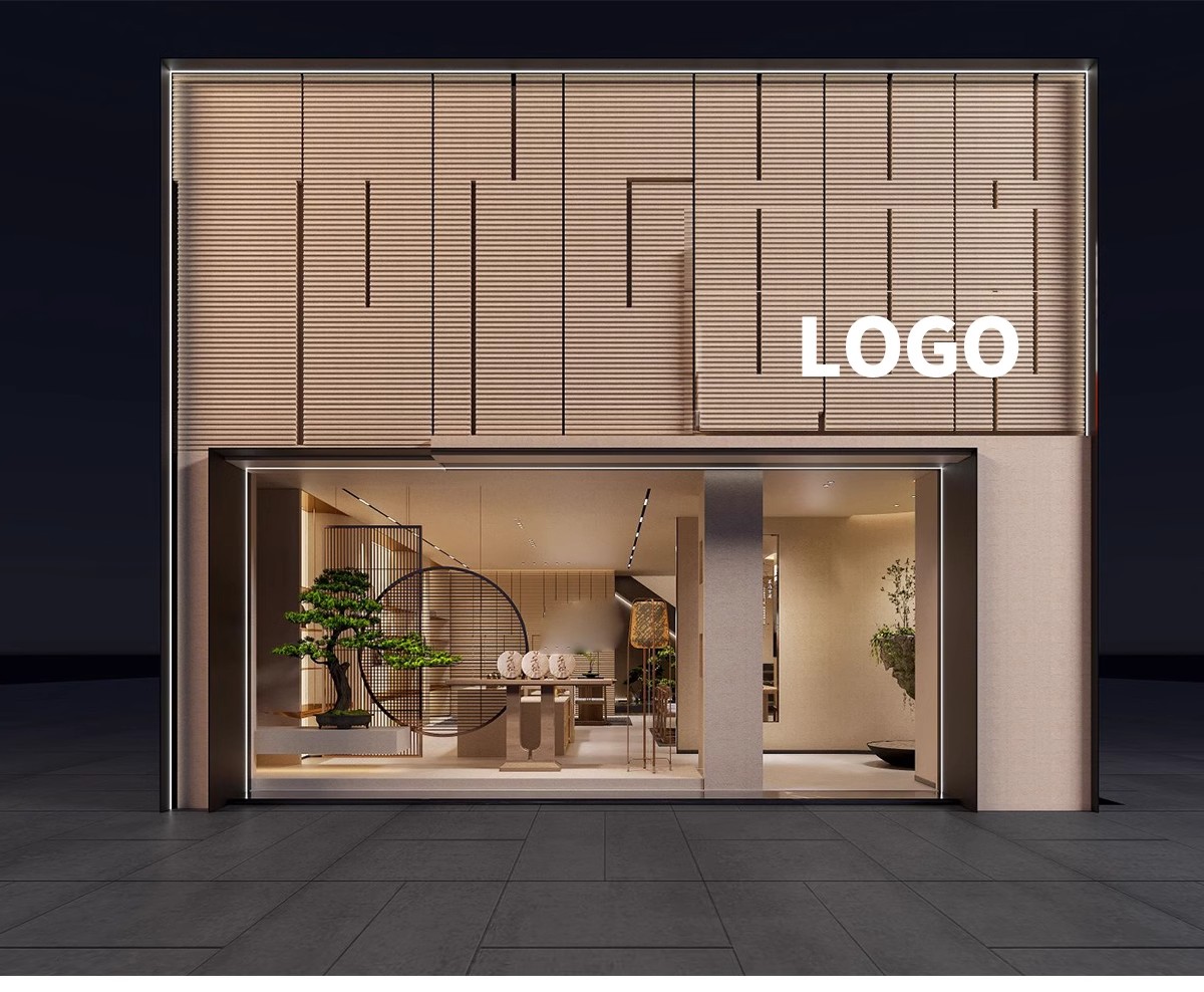 图片[20]-茶楼茶馆设计效果图现代禅意中式侘寂风室内茶室会所工装装修图片-大怪兽分享