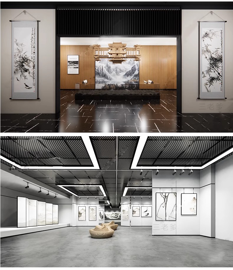 图片[33]-现代画室文化展览馆新中式书画展厅画廊美术馆草图大师SU模型素材-大怪兽分享