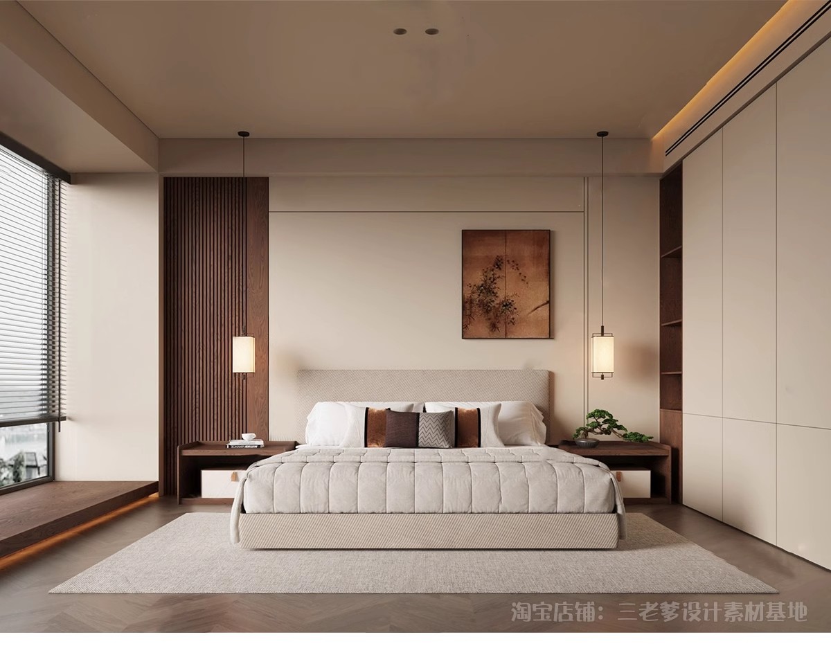 图片[33]-宋式SU模型家装室内客厅卧室宋代风格新中式侘寂风格美学草图大师-大怪兽分享